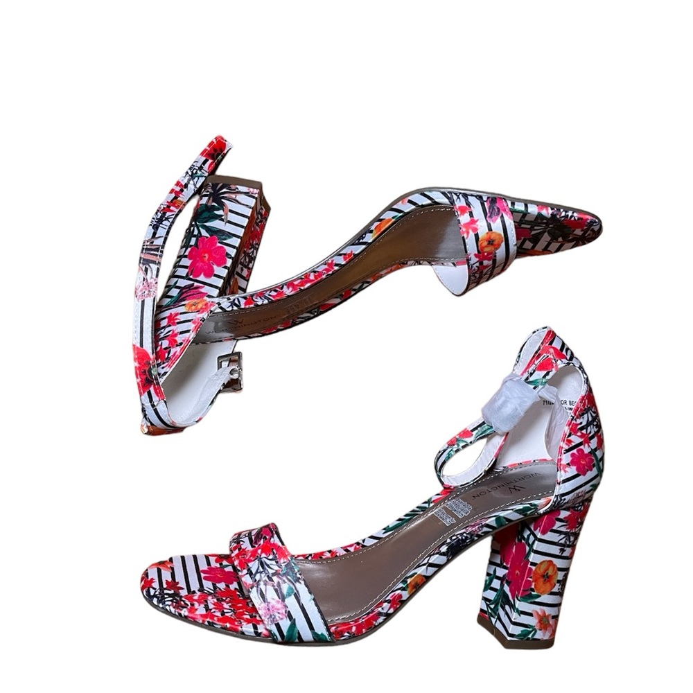 Worthington Womens Floral Heels Size 7.5